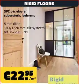 Bouwcenter Frans Vlaeminck Rigid floors SPC pvc vloeren supersterk, isolerend aanbieding