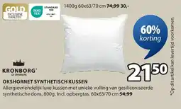 Jysk OKSHORNET SYNTHETISCH KUSSEN aanbieding