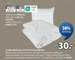 Jysk LIVING MEDICAL SYNTHETISCH DEKBED aanbieding