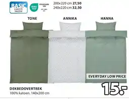 Jysk DEKBEDOVERTREK aanbieding