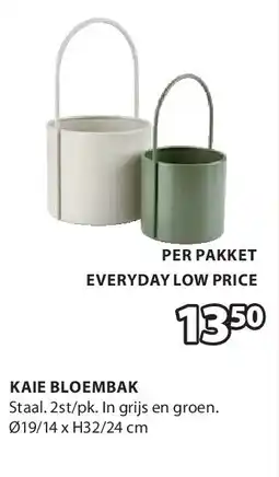 Jysk KAIE BLOEMBAK aanbieding