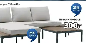 Jysk ZITBANK MODULE aanbieding