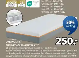 Jysk BURU GS30 SPRINGMATRAS aanbieding