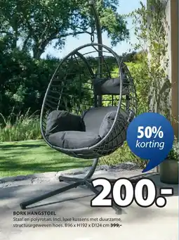 Jysk BORK HANGSTOEL aanbieding