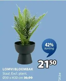 Jysk LOMVI BLOEMBAK aanbieding