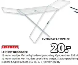 Jysk LEIFHEIT DROOGREK aanbieding