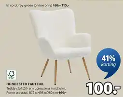 Jysk HUNDESTED FAUTEUIL aanbieding