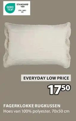 Jysk FAGERKLOKKE RUGKUSSEN aanbieding