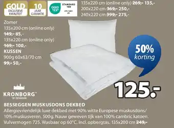 Jysk BESSEGGEN MUSKUSDONS DEKBED aanbieding