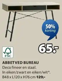 Jysk ABBETVED BUREAU aanbieding