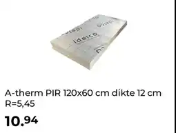 GAMMA A-therm PIR 120x60 cm dikte 12 cm R=5,45 aanbieding