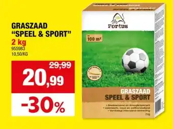 Hubo GRASZAAD SPEEL & SPORT aanbieding