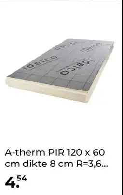 GAMMA A-therm PIR 120 x 60 cm dikte 8 cm R=3,6 aanbieding