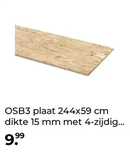 GAMMA OSB3 plaat 244x59 cm dikte 15 mm met 4-zijdig aanbieding