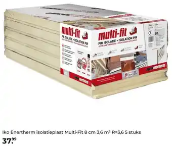 GAMMA Iko Enertherm isolatieplaat Multi-Fit 8 cm 3,6 m² R=3,65 stuks aanbieding