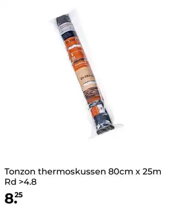 GAMMA Tonzon thermoskussen 80cm x 25m Rd >4.8 aanbieding