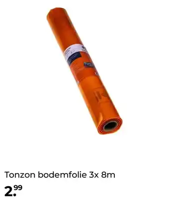 GAMMA Tonzon bodemfolie 3x 8m aanbieding