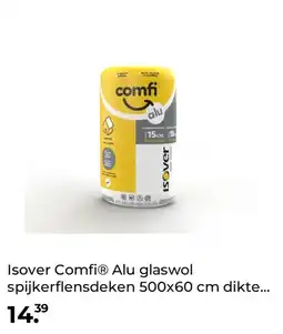 GAMMA Isover ComfiⓇ Alu glaswol spijkerflensdeken 500x60 cm dikte aanbieding