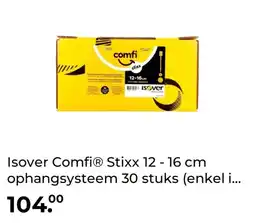 GAMMA Isover ComfiⓇ Stixx 12 - 16 cm ophangsysteem 30 stuks (enkel i aanbieding