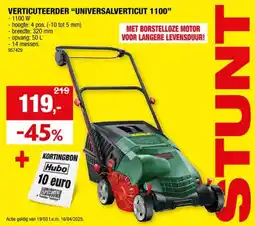 Hubo VERTICUTEERDER UNIVERSALVERTICUT 1100 aanbieding