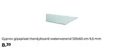 GAMMA Gyproc gipsplaat Handyboard waterwerend 120x60 cm 9,5 mm aanbieding