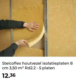 GAMMA Steicoflex houtvezel isolatieplaten 8 cm 3,50 m² Rd2.2 - 5 platen aanbieding