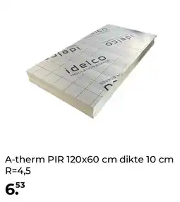 GAMMA A-therm PIR 120x60 cm dikte 10 cm R=4,5 aanbieding