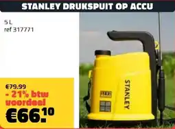 Bouwcenter Frans Vlaeminck Stanley drukspuit op accu aanbieding