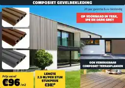 Bouwcenter Frans Vlaeminck Composiet gevelbekleding aanbieding