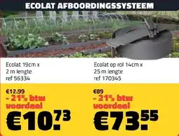 Bouwcenter Frans Vlaeminck Ecolat afboordingssysteem aanbieding