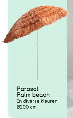 Leen Bakker Parasol palm beach aanbieding