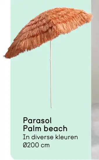 Leen Bakker Parasol palm beach aanbieding