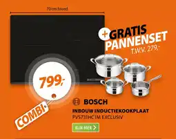 Expert Bosch inbouw inductiekookplaat PVS731HC1M exclusiv aanbieding