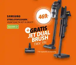 Expert Samsung steelstofzuiger VS20C954CTN jet 95 multi aanbieding
