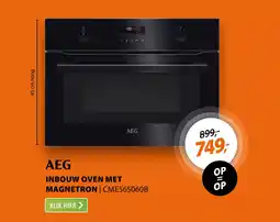 Expert AEG inbouw oven met magnetron  CME565060B aanbieding