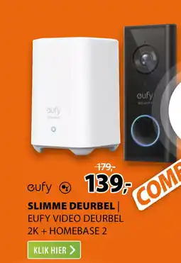 Expert Slimme deurbel eufy video deurbel 2K + homebase 2 aanbieding