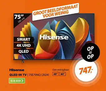 Expert Hisense QLED 4K TV 75E79NQ 2024 aanbieding