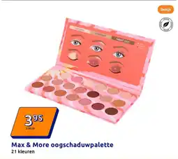 Action Max & More oogschaduwpalette aanbieding