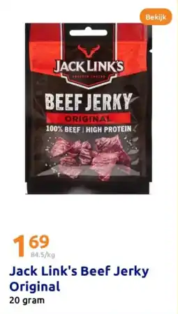 Action Jack link's beef jerky original aanbieding