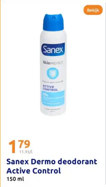 Action Sanex dermo deodorant active control aanbieding