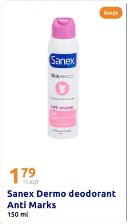 Action Sanex dermo deodorant anti marks aanbieding