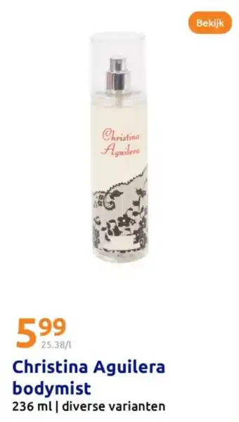 Action Christina aguilera bodymist aanbieding