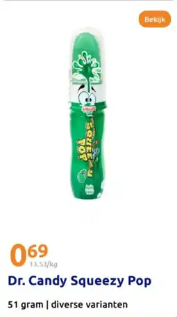 Action Dr. Candy Squeezy Pop aanbieding