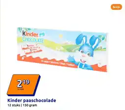 Action Kinder paaschocolade aanbieding