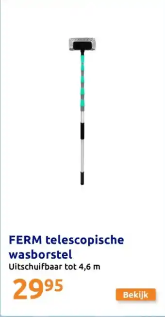 Action FERM telescopische wasborstel aanbieding