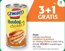 Comarkt Zwan hotdog chicken aanbieding