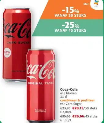 Comarkt Coca-Cola alle blikken aanbieding