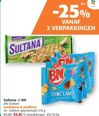 Comarkt Sultana of BN alle koeken aanbieding