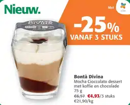 Comarkt Bontà Divina Mocha Cioccolato dessert met koffie en chocolade aanbieding