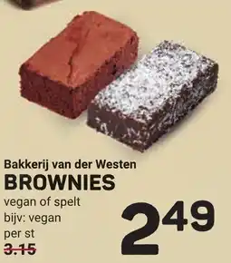 Ekoplaza Bakkerij van der westen brownies aanbieding